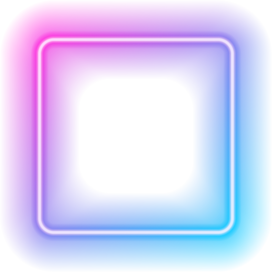 Square Neon Frame